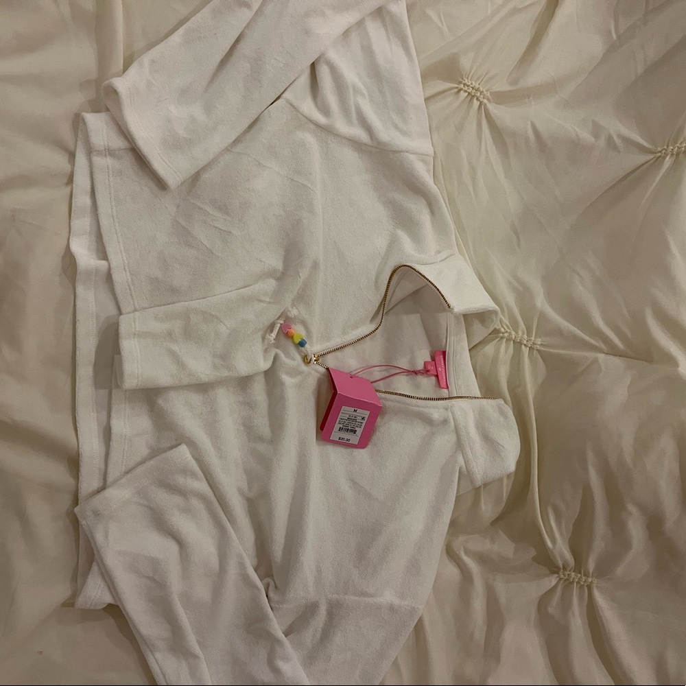 Stoney clover x Target terry cloth cropped quarter zip